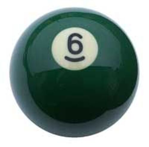 Bille Billard Américain Aramith N°6, 57,2mm