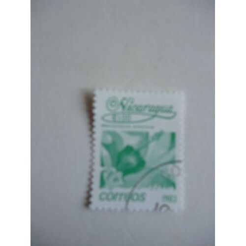 Timbre "Nicaragua 1983 :Malvaviscus Arboreus".