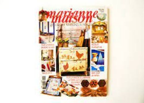 Marianne Maison N° 50 : Pour La Maison En Bord De Mer, Tables D'été, Meubles En Miniature, Abat-Jour En Papier... (Juin 2003)