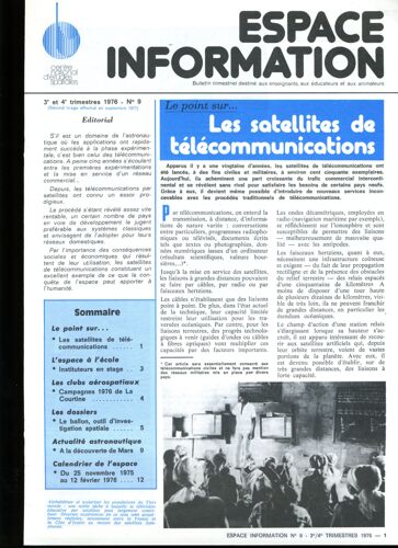 Espace Information N°9 