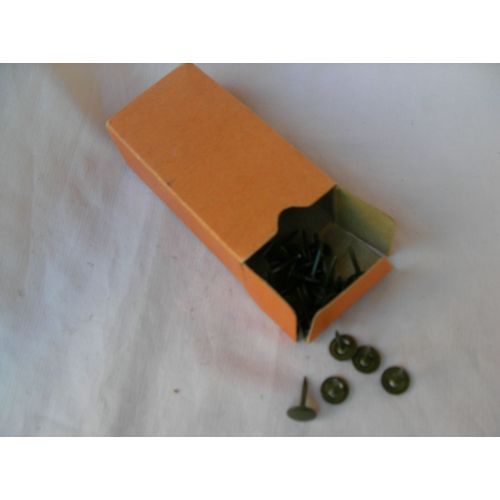 Ww2 Us Boite De 100 Clous/Punaises Américaines Militaire Réglementaire Camouflées 1943 4