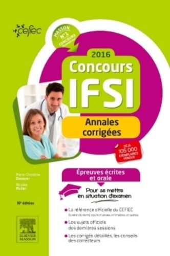 Concours Ifsi 2016 - Annales Corrigées