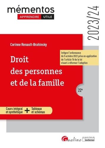 Droit Des Personnes Et De La Famille