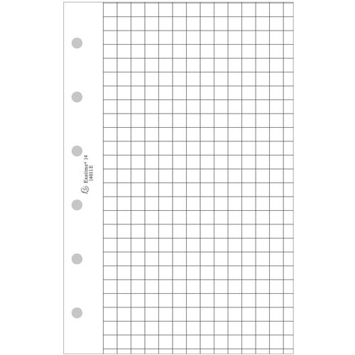 Exacompta 14011 Recharge Feuillets Quadrillé 5 X 5 Pour Organiseur Exatime 14...
