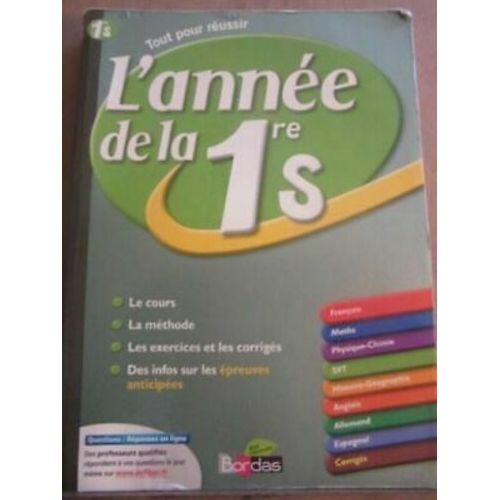 L'année De La 1re Tout Pour Réussir