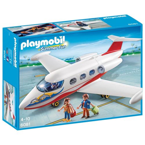 Playmobil 6081 - Avion avec pilote et touristes