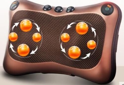 Coussin De Massage Multifonctionnel Pour Le Cou, Les Lombaires, Le Dos, La Voiture, La Maison Ivoire