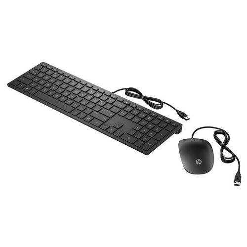HP Pavilion 400 - Ensemble clavier et souris - USB - Belge - noir de jais