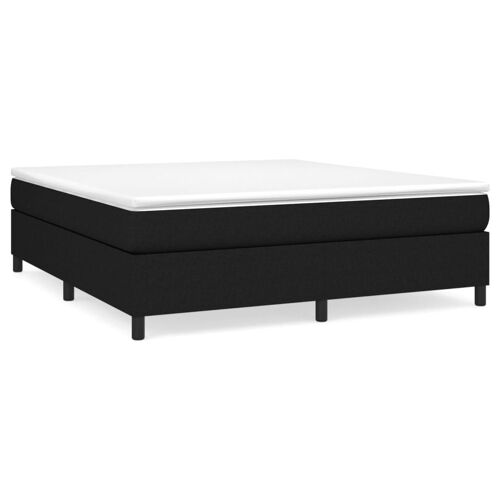 vidaXL Cadre de lit Noir 180 x 200 cm Tissu