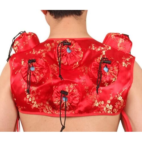 Boîte De Moxibustion En Satin Pour Femmes, Ensemble D'instruments De Massage Portable Pour Les Épaules 