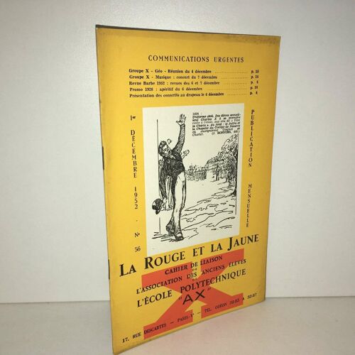 Revue La Jaune Et La Rouge N 56 De 1952 Cahier Ecole Polytechnique Ax