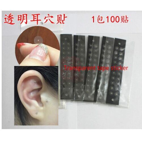 600 Pièces Acupuncture Perles Magnétiques Auriculaires Oreille Autocollants, Vaccaria Graines Massage Oreille Autocollants Oreille Aurademlothérapie 