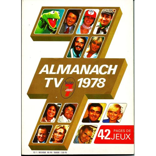 Almanach Tv Tele 7 Jours 1978