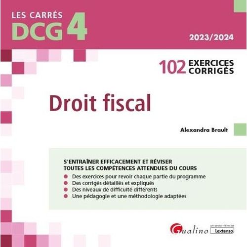 Droit Fiscal Dcg 4 - 102 Exercices Corrigés - Edition 2023-2024
