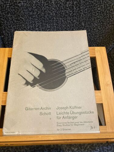 Joseph Küffner Exercices Faciles Pour Les Débutants Partition 2 Guitares Schott