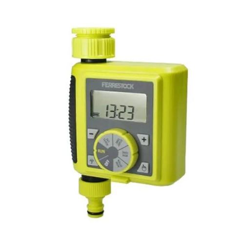 Ferrestock FSKPRO003 Programmateur d'arrosage numérique, régule la fréquence et la durée de l'arrosage, arrosage Manuel, programmes
