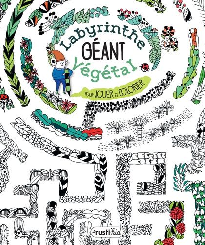 Labyrinthe Végétal Géant - Pour Jouer Et Colorier