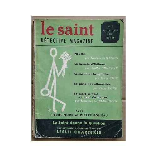 Le Saint Detective Magazine N 5 Le Saint Donne La Question 1955