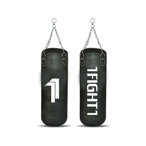 1fight1, Sac De Frappe Professionnel Black, Noir Et Blanc, Taille 120 Cm