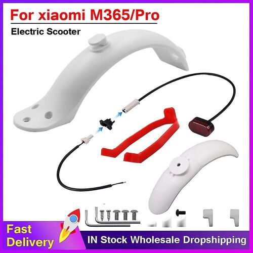 Scooter Électrique Avant Arrière Arrière Ailes Feux De Freinage Arrière Mud Guard Support Protection Pour Xiaomi M365 / Pro Accessoires