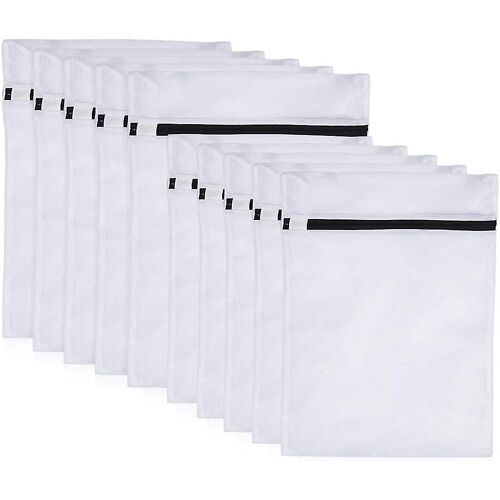 10 Pack Machine à laver Sacs à linge, sacs à linge en filet zippé, sacs à linge pour chemisiers, soutiens-gorge, H