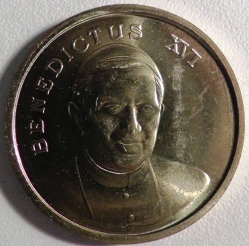 Médailles Lourdes Benoit Xvi Finition Or