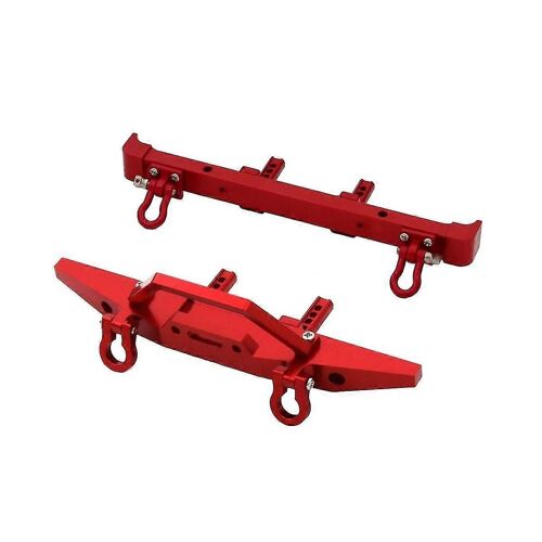 Metal Front And Rear Bumper With Tow Hook For Mn128 1/10 Rc Car Upgrade Parts Accessories, 2