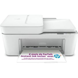 Imprimante HP tout-en-un jet d'encre couleur - DeskJet Plus 4110e - Idéal pour la famille - 6 mois d'Instant Ink inclus avec HP+
