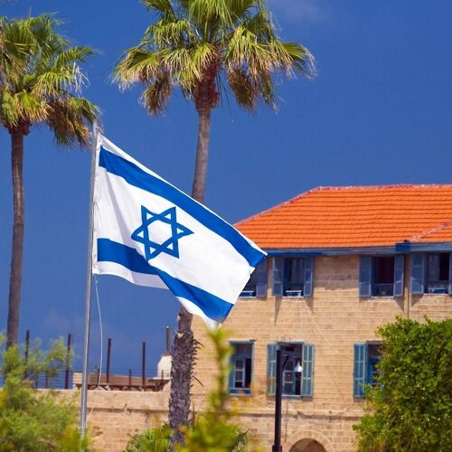 2x3ft Israeli Flag Israeli Flag With Brass Grommets And Double Stitched Edges