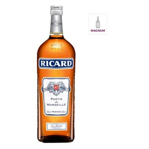 Ricard - Pastis De Marseille - Apéritif Anisé - France - 45%Vol - 150cl
