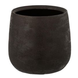 Cache-Pot En Céramique "Irrégulier" 22cm Noir
