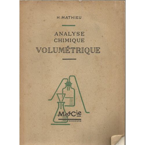 Manuel D'analyse Chimique Volumetrique (Titrimetrie)