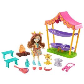 Enchantimals - Coffret Griselda Girafe Bivouac En Savane