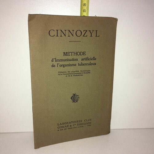 Laboratoires Clin Comar Cinnozyl Méthode D'immunisation Tuberculeux