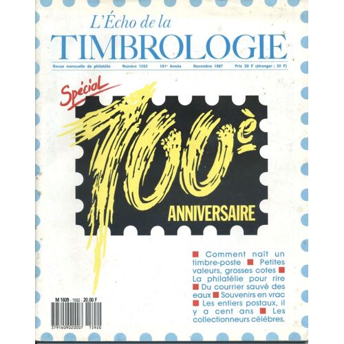L Echo De La Timbrologie N°1592  N° 1592