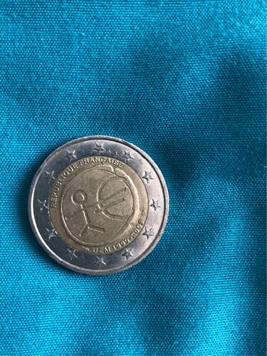 Pièce 2 Euros Commémorative 10 Ans De L'euro - France 1999-2000