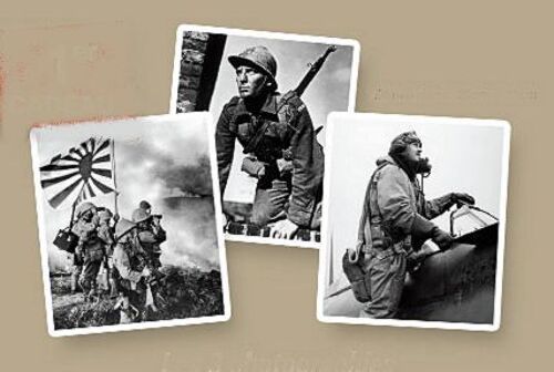 3 Photographies De Guerre Noir & Blanc