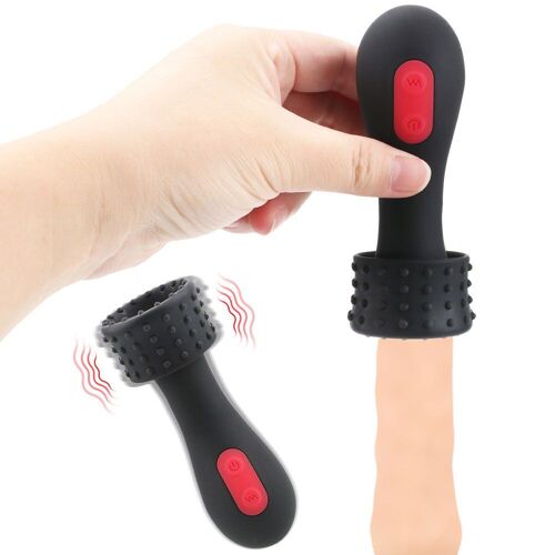 Stimulateur De Glans À 9 Vitesses, Entraîneur De Retardement Durable, Masseur De Glans, Vibrateur De Pénis, Masturbateurs Masculins, Tasse Vaginale, Jouet Sexuel Pour Hommes