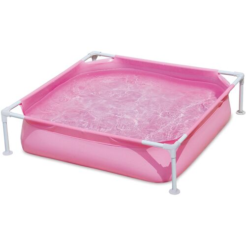 Petite Piscine tubulaire rose 122 x 122 x 30 cm