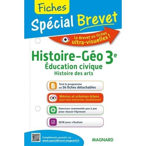Histoire-Géo, Éducations Civique, Histoire Des Arts 3e - Fiches Spécial Brevet