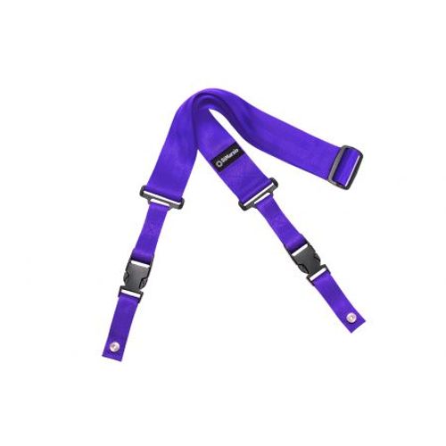 Dimarzio Dd2200v Nylon Cliplock - Violet - Sangle Guitare