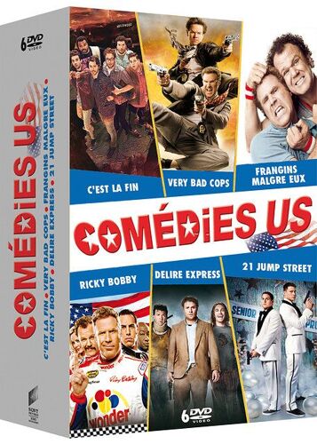 Comédies U.S. - Coffret : C'est La Fin + Very Bad Cops + Frangins Malgré Eux + Ricky Bobby + Délire Express + 21 Jump Street - Pack