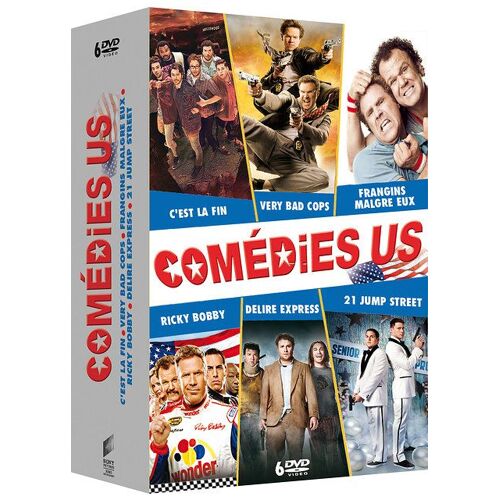 Comédies U.S. - Coffret : C'est La Fin + Very Bad Cops + Frangins Malgré Eux + Ricky Bobby + Délire Express + 21 Jump Street - Pack