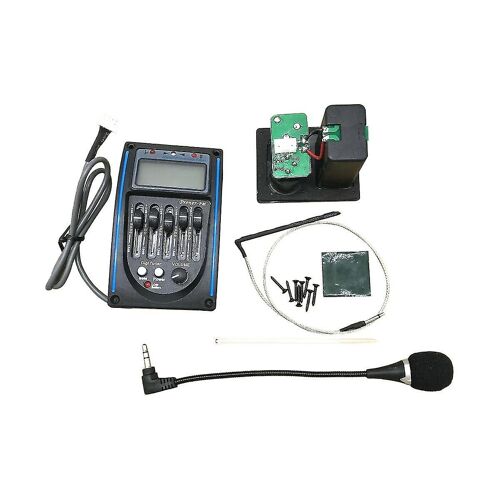 Lc-5 5 Bandes Bois Guitare Préampli Eq Lc-5 Boîte De Batterie Avec Percussion De Microphone