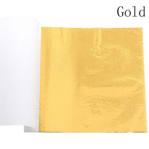 Papier Artisanal En Feuille D'or, 1100 Feuilles, Outil De Décoration En Dorure, Brillant Pur Pour Meubles, 8x8.5cm