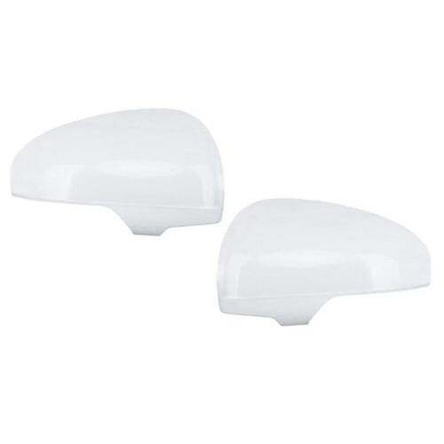 1pair Car White Rearview Side Glass Mirror Cover Rear Mirror Covers Shell For Prius 2010 2011 2012