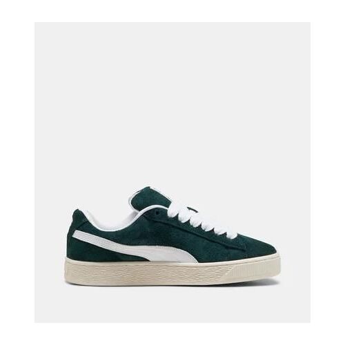 Chaussures Puma Baskets Basses Hairy En Cuir Suédé Vert
