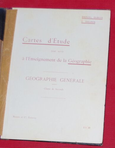Cartes D'étude Pour Servir À L'enseignement De La Géographie - Géographie Générale - Classe De Seconde
