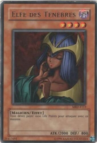 Carte Yu-Gi-Oh! "Elfe Des Ténèbres" Rare Mrd-F113