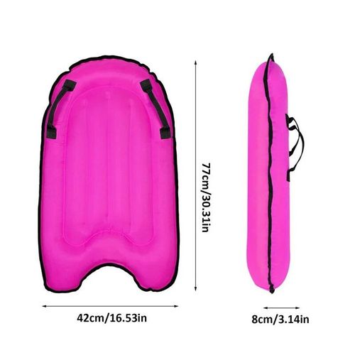 Planche de natation Portable et Portable,avec poignées,pliable,pour piscine,plage,tapis flottant léger - Type Pink